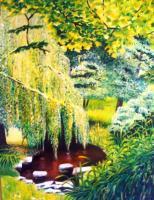 Oil Paintings - Ashton Gardens 2 - Oil On Canvas